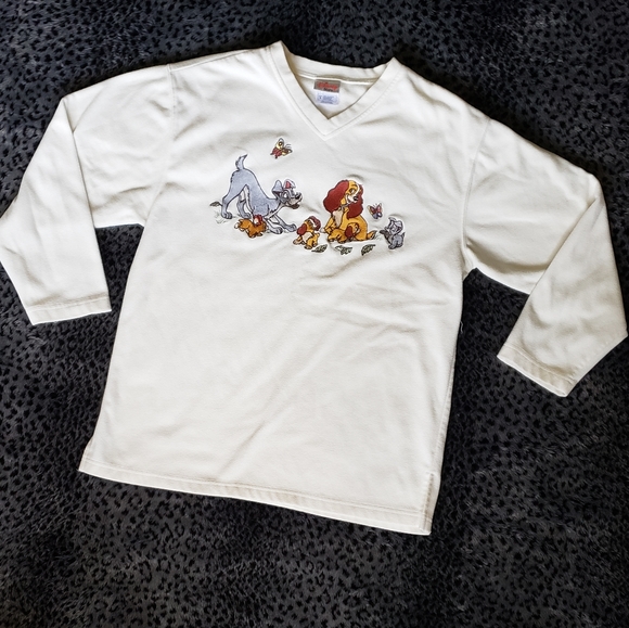 Disney Tops - Disney's "Lady and the Tramp" sweatshirt Vintage